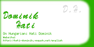 dominik hati business card